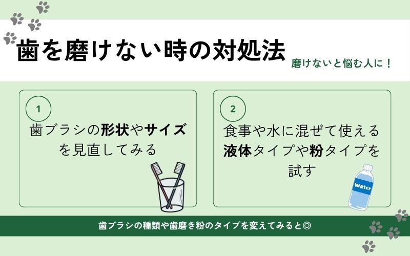 歯を磨けない時の対処法