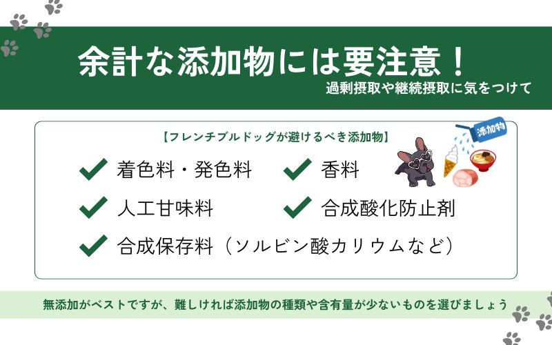 添加物が含まれていないか