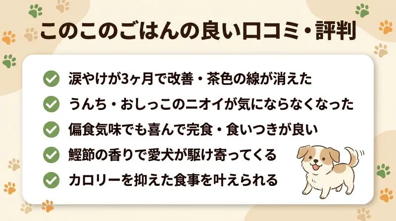 このこのごはん　いい口コミ