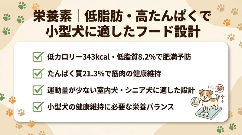 小型犬に適したフード設定