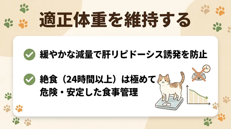 適正体重を維持する