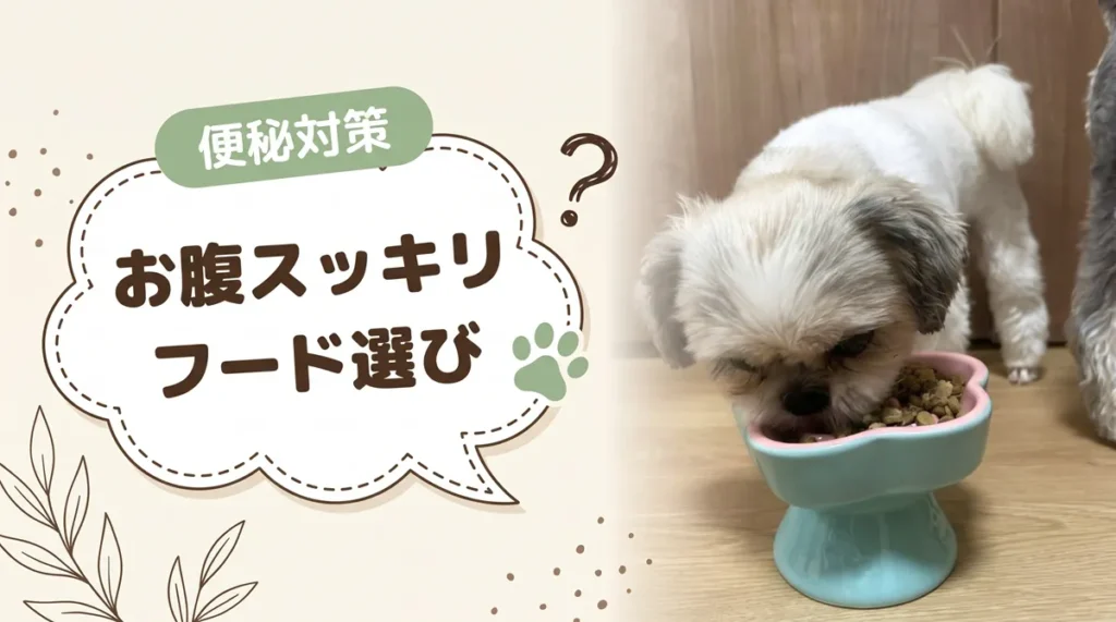 【犬のうんちが硬い】便秘対策ドッグフードの選び方とおすすめ11選|受診の目安も解説