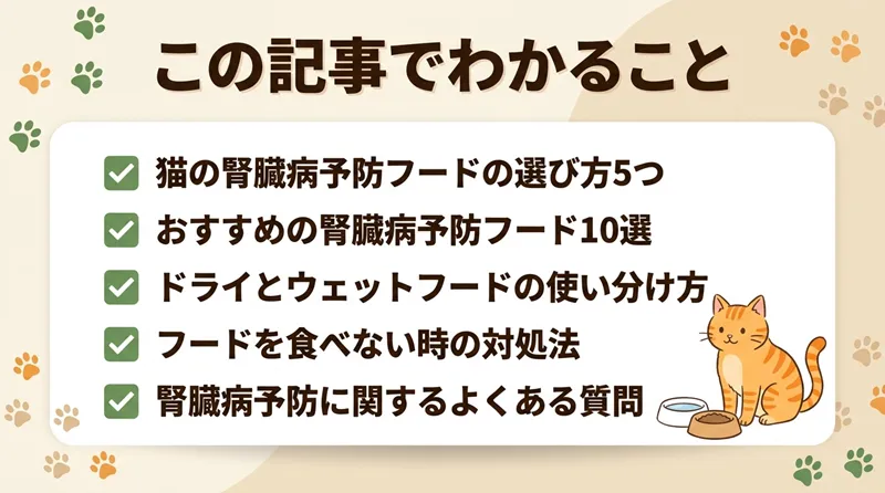 猫の腎臓病予防フードおすすめ10選!選び方のコツも解説