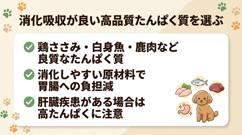 消化吸収が良い高品質たんぱく質を選ぶ