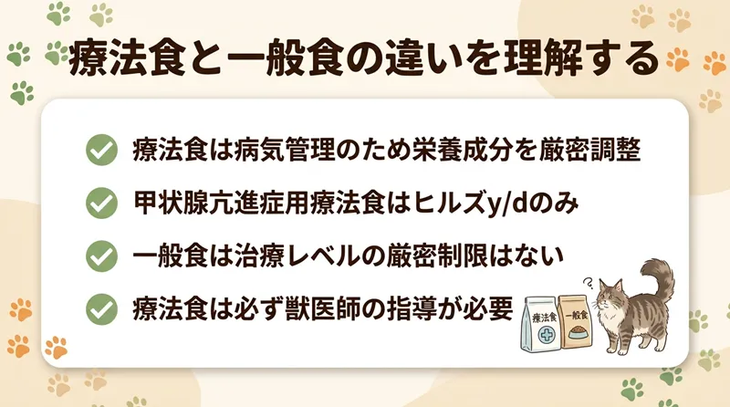 療法食と一般食の違いを理解する